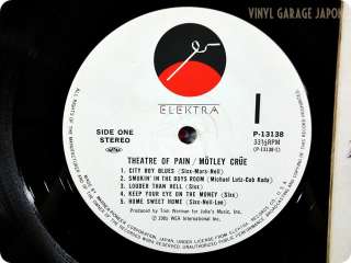 MOTLEY CRUE Theatre Of Pain Japan Press Vince Neil LP v314  