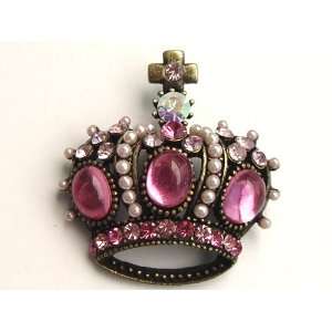   Gem Vintage Inspired Royal King Crown Jewelry Pin Brooch: Jewelry