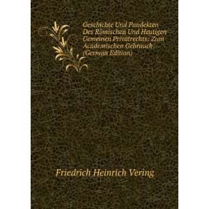   (German Edition) Friedrich Heinrich Vering  Books