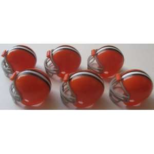 NFL Football Mini Helmets Cleveland Browns Vending Toys Pack of 6 They 