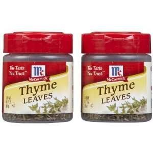McCormick Thyme Leaves, 0.37 oz, 2 pk  Grocery & Gourmet 