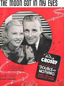 Moon Got in My Eyes, from Double or Nothing 1937 movie  