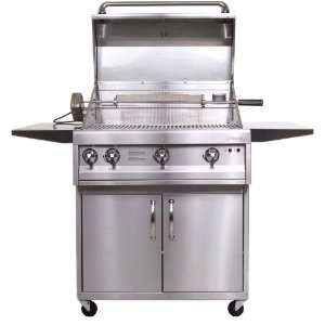  Artisan 36 Inch Propane Gas Grill With Rotisserie On Cart 