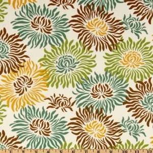 Heather Bailey Freshcut Graphic Mums Brown Fabric By The Yard: heather 