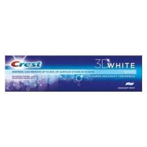 Crest 3d White Tooth Paste Radiant Mnt Size 5.8 OZ
