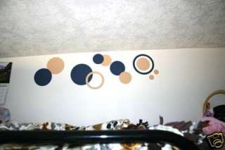 20 Polka Dot Wall Stickers Bedroom Decor ZEBRA BLACK  