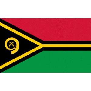  Vanuatu Flag 6 inch x 4 inch Window Cling