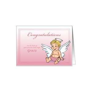  Gracie   Congrats on the Birth of a Little Angel Card 