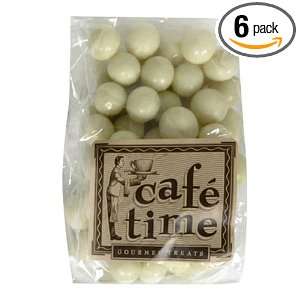Cafe Time Chocolate Espresso Beans (White), 5 Ounces (Pack of 6)
