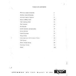   164 A B Aircraft Parts Catalog Manual Grumman American Books