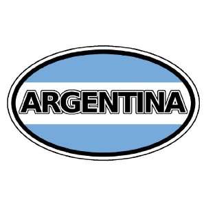  Argentina and Argentinian Flag Car Bumper Sticker Decal 