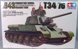 1943 T34/76 RUSSIAN TANK PRODUCTION~1/35~TAMIYA~MB  