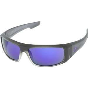  Spy Logan Sunglasses Black Ice/Grey W/ Purple, One Size 