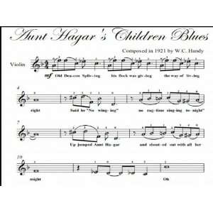 Aunt Hagars Children Blues Easy Violin Sheet Music Handy  