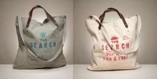 AUTH AMERICAN EAGLE OUTFITTERS BEACH CANVAS TOTE SCHOOL BAG PURSE 