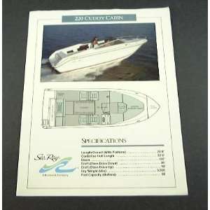    1989 89 SEA RAY 220 CUDDY CABIN Boat BROCHURE: Everything Else