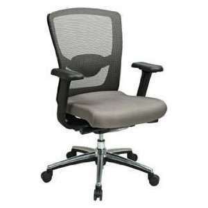 Grey Executive Progrid Back Chair With Adjustable Arms, 3 