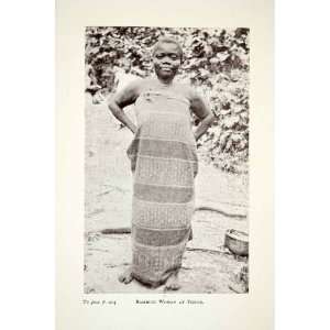  1923 Print Mbuti Bambuti Pygmy Congo Tribe Woman Penge Africa 