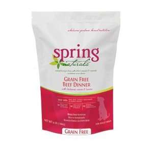   : Spring Naturals Grain Free Beef Dinner for Dogs   4#: Pet Supplies