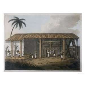 Slaves Working in a Sugar Mill in the West Indies Giclee Poster Print 