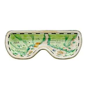   Copper Handpaint Eyeglasses Holder/ Tray/ Dish MAP 