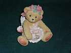 Cherished Teddies Be My Bow Girl Bear CUPID Figurine w/Box Valentine 