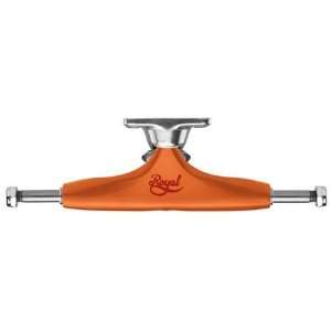   of 2) Skateboard Trucks   Flourescent Orange / Raw