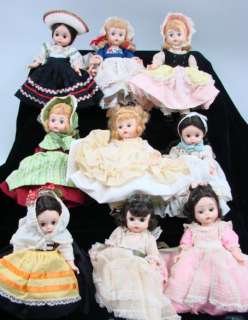 Vtg Lot 9 Madame Alexander/Kins Doll Dolls Countries 8 Little Women 