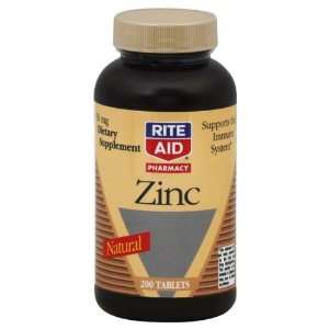 Rite Aid Zinc, 50 mg, Tablets, 200 ea