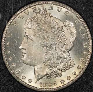 1884 CC Morgan Silver Dollar NGC MS 65 GSA Holder w/Box Carson City 