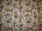 AN ADORABLE RAGGEDY ANN AND ANDY GREEN COTTON FABRIC BY