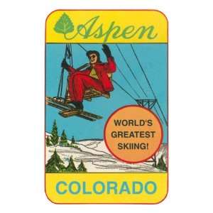  Aspen, Colorado Giclee Poster Print, 18x24