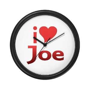  I Heart Joe Fan Pop culture Wall Clock by CafePress 