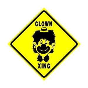 CLOWN CROSSING sign * street comedy humor: Home & Kitchen