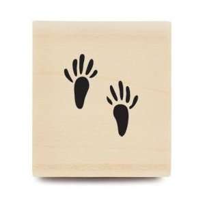   Mouse Mounted Rubber Stamp 1X1   Mouse Feet Mouse Feet: Home & Kitchen