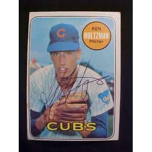  Ken Holtzman Chicago Cubs #288 1969 Topps Autographed 