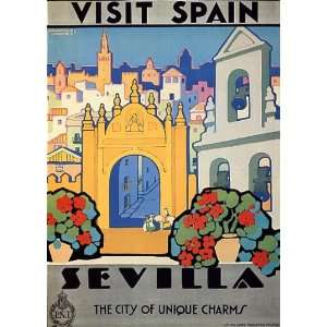 SEVILLA THE CITY OF UNIQUE CHARMS EUROPE TRAVEL TOURISM SPAIN VINTAGE 