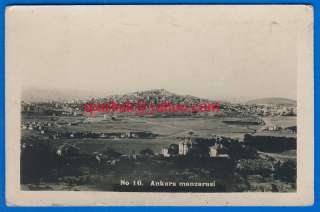   panoramic view capital city Ankara 1920s to Bulgaria stamp seal