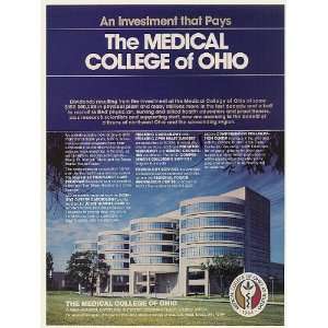  1982 MCO Medical College of Ohio Toledo Photo Print Ad 