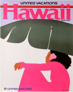 Hawaii United Airlines Hopper 1985 original excellent  