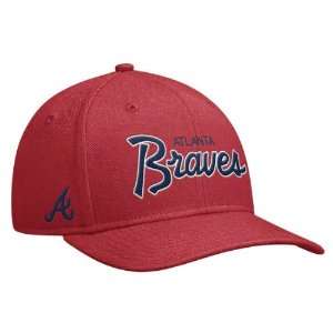  Atlanta Braves Nike Red SSC Snapback Adjustable Hat 