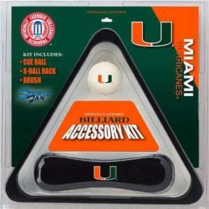  Miami Hurricanes Billiard Accessories Kit   includes 