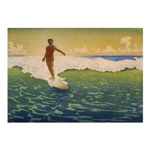 Hawaii Surf Sunset by Hawaiian Classic. Size 20 inches width by 16 