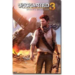  UNCHARTED 3 Drakes Deception PREMIUM GRADE Rolled CANVAS 