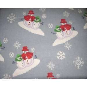 Divatex Home Fahions Ultra Warm Flannel Full Sheet Set   Snowmen and 