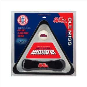   Ole Miss Officially Licensed Billiard Accessory Kit