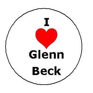 Love GLENN BECK Pinback Button Heart Pin 1.25 conservative 