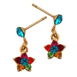  Michal Negrin Star Earrings Well Crafted with Blue and 