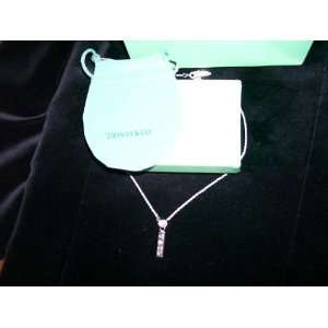  Tiffany & Co Logo Bar Necklace with Zircon Everything 