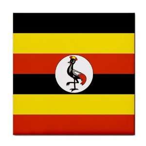  Uganda Flag Tile Trivet 